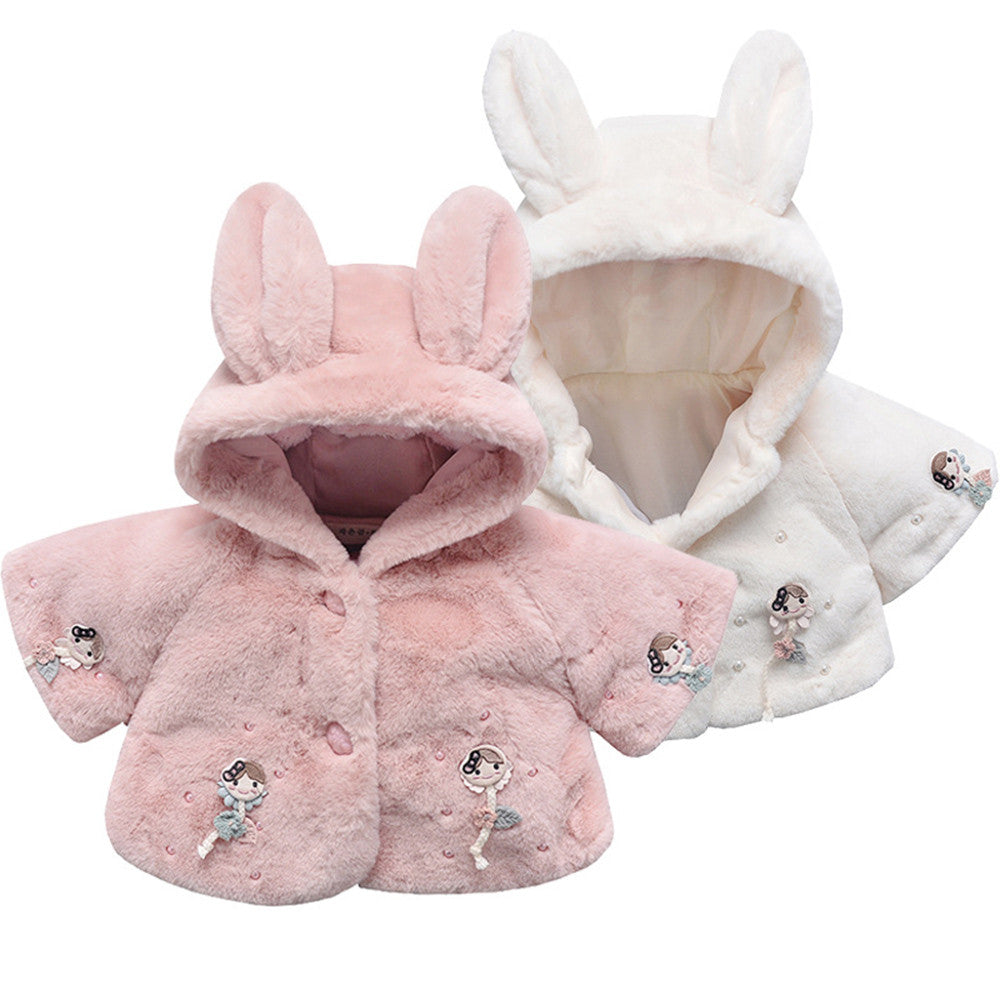 Baby Girls Fur Coats Autumn Winter Jackets