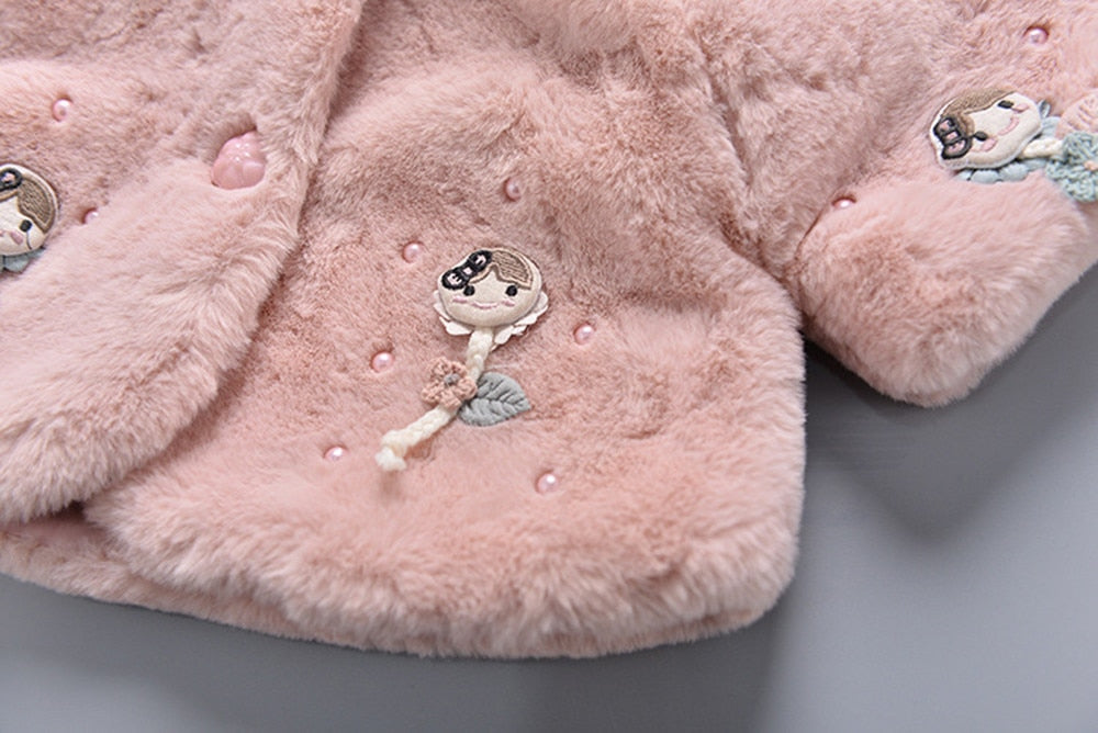 Baby Girls Fur Coats Autumn Winter Jackets