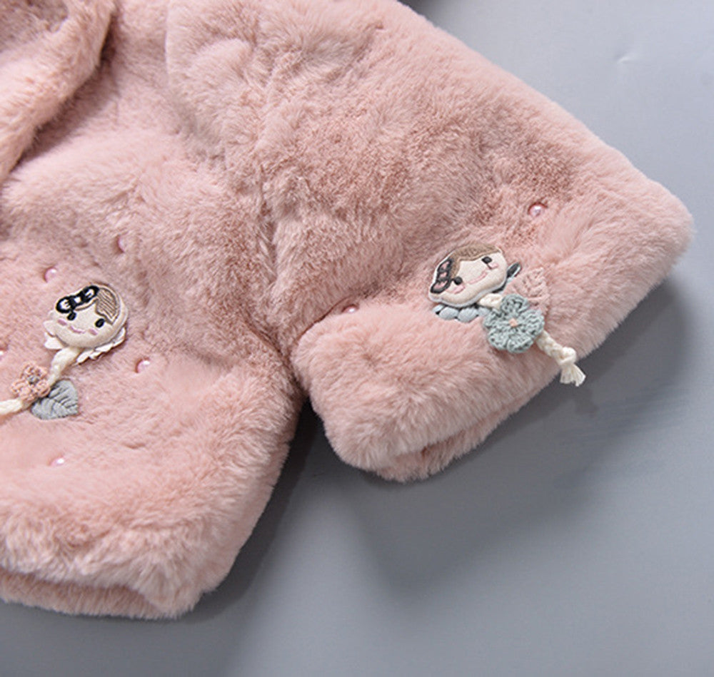 Baby Girls Fur Coats Autumn Winter Jackets