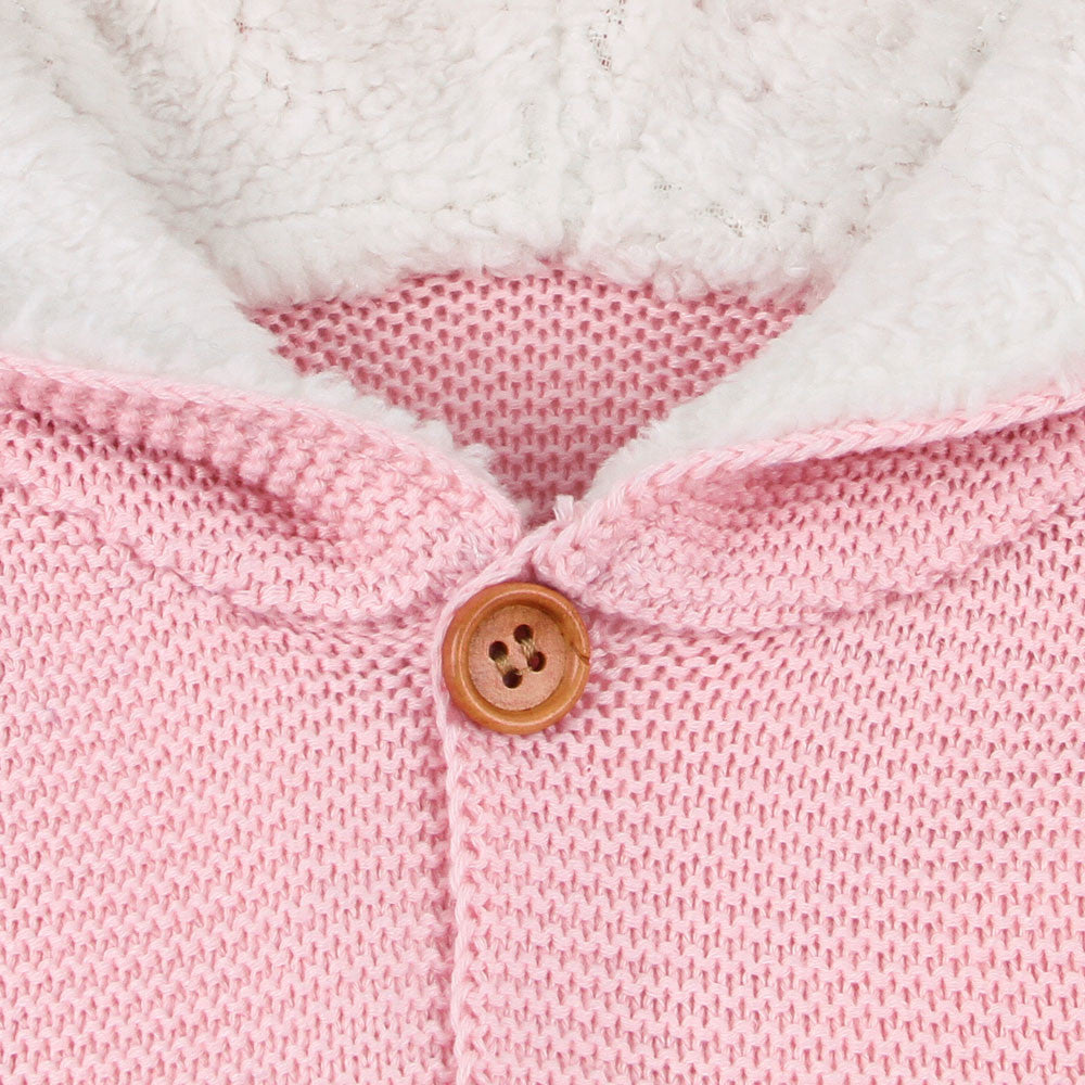 Baby Boys Rabbit Ears Hooded Knitted Tops Warm