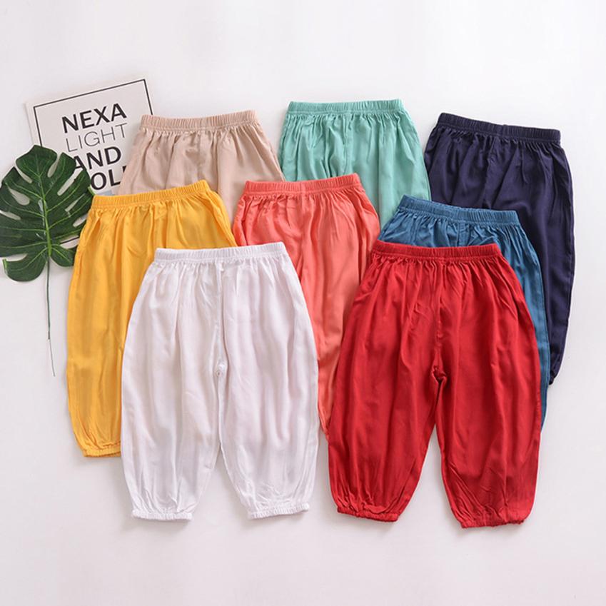 Baby Boys Solid Anti-Mosquito Casual Long Pants
