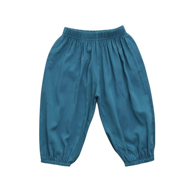 Baby Boys Solid Anti-Mosquito Casual Long Pants