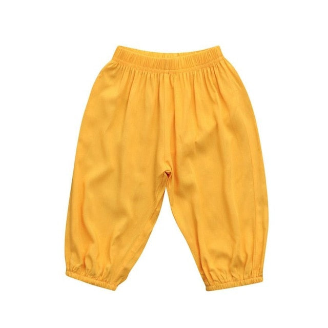 Baby Boys Solid Anti-Mosquito Casual Long Pants