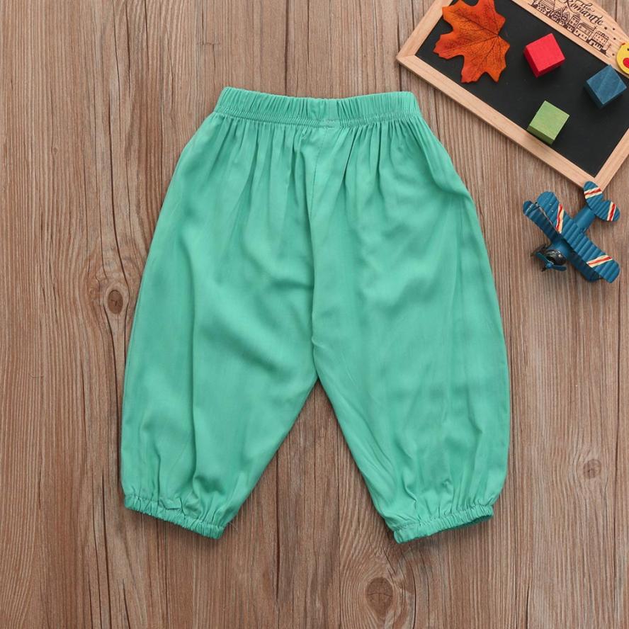 Baby Boys Solid Anti-Mosquito Casual Long Pants
