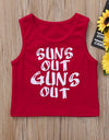 Baby Boys SUNS OUT GUNS OUT Fashion Sleeveless Shirt
