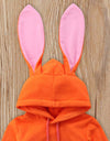 Baby Girls Long Sleeves Cartoon Rabbit Ear Hooded Sweatshirts