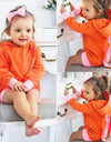 Baby Girls Long Sleeves Cartoon Rabbit Ear Hooded Sweatshirts