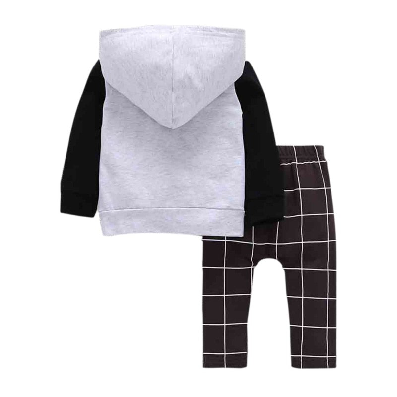 Baby boy clothes letters printed long sleeves t-shirt+pants infant