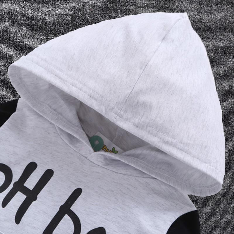 Baby boy clothes letters printed long sleeves t-shirt+pants infant