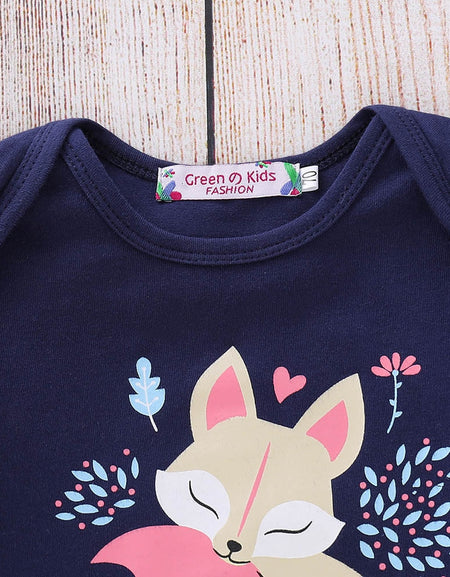 Baby Girls Winter Clothes Sets Cartoon Fox