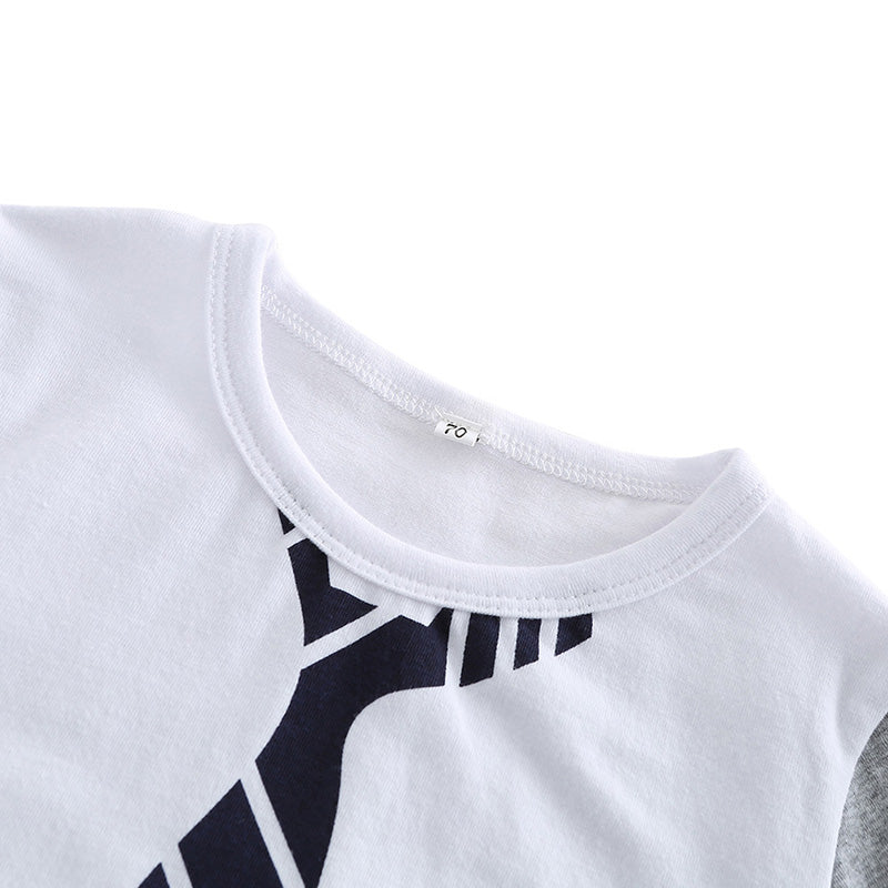 Baby Boys T-Shirts Clothes Tie Pattern