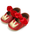Red Bow soft soled Newborn Girls Sneaker Prewalker