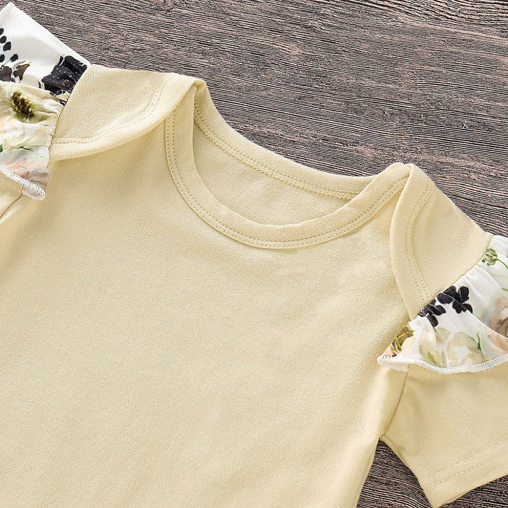 Pretty Baby girl Clothes Jumpsuit Short Sleeve