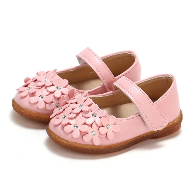 Leather Shoes Baby Moccasins Shoes Flower