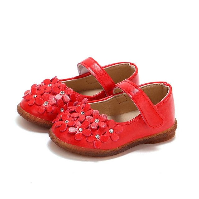 Leather Shoes Baby Moccasins Shoes Flower