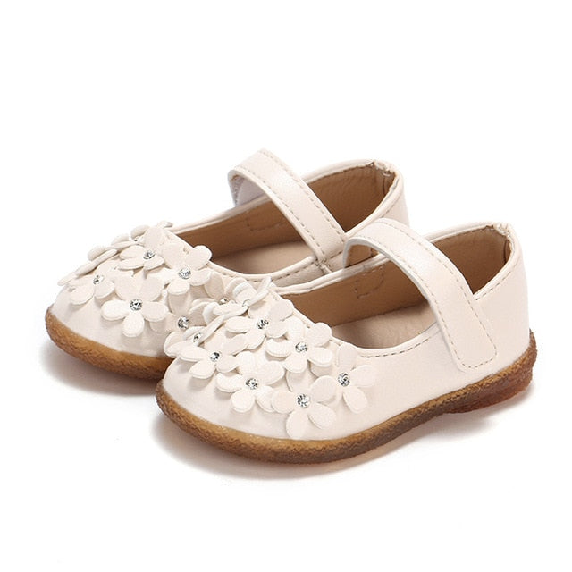 Leather Shoes Baby Moccasins Shoes Flower