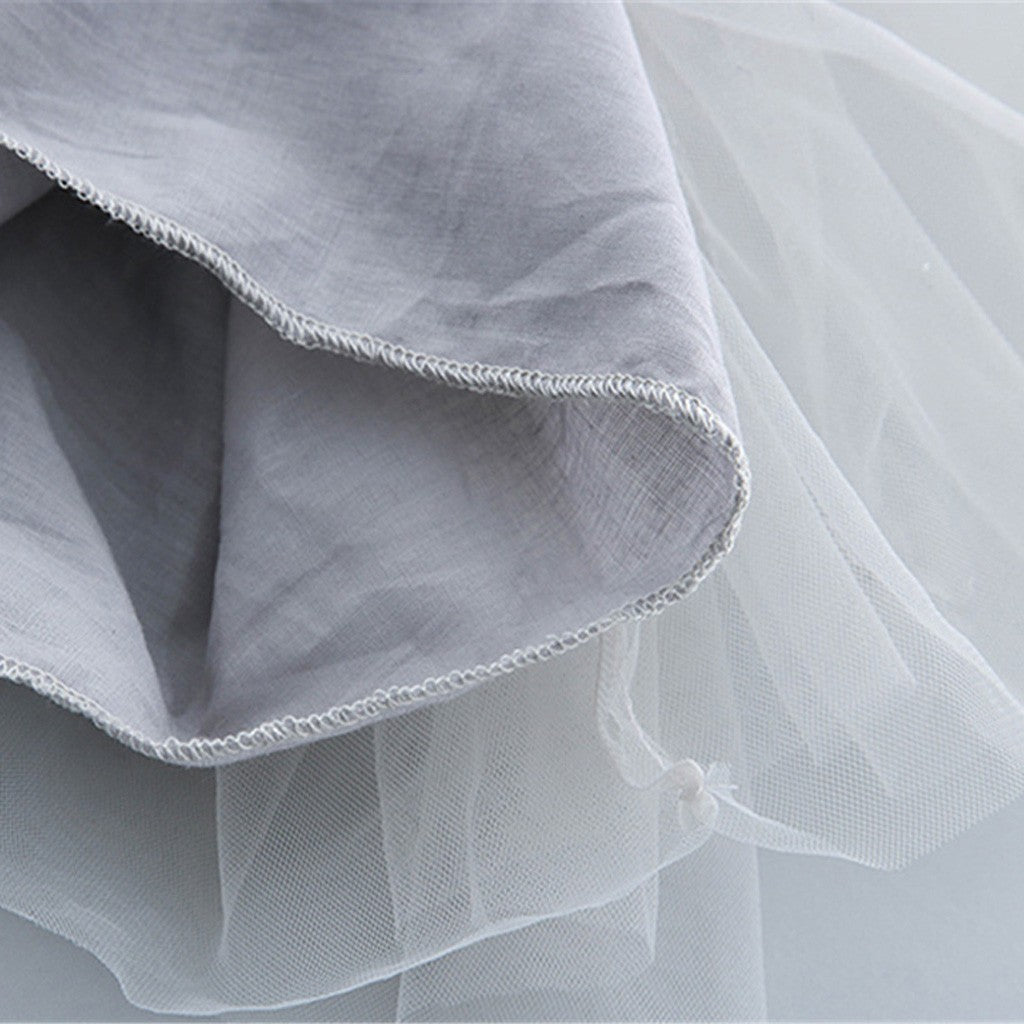 Baby Girl Clothes Dot Short Sleeve Tops Tulle Skirt