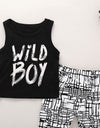 Baby Boys Letter Tops Vest Set Dropshipping Baby Clothes