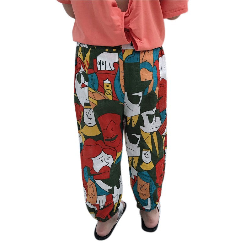 Pants Casual Kids Bloomers Soft Cotton Pants