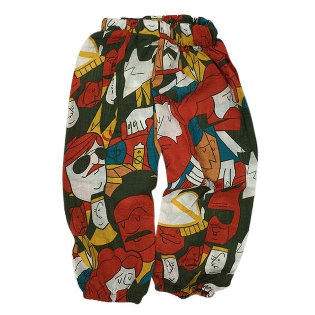 Pants Casual Kids Bloomers Soft Cotton Pants
