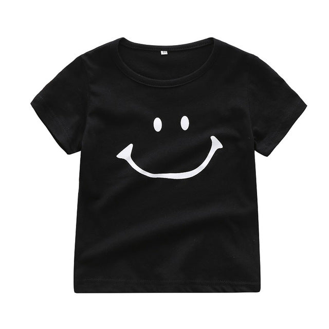 Baby Kids Boy Tops & Tee Smile Cartoon Short Sleeve T shirt Clothes