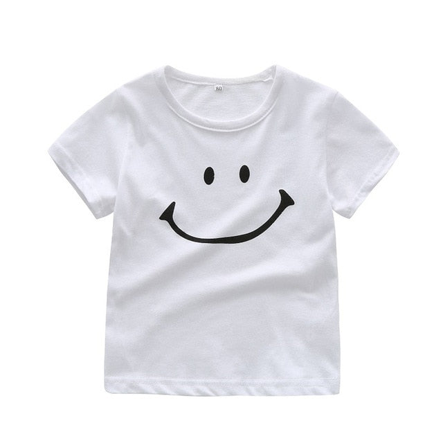 Baby Kids Boy Tops & Tee Smile Cartoon Short Sleeve T shirt Clothes