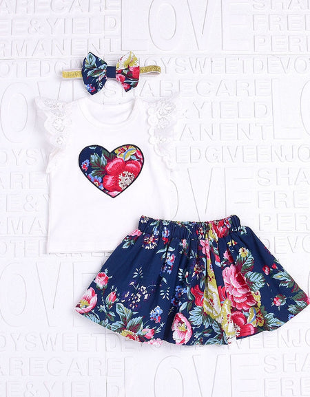 Beautiful Flower Baby Girl Summer Clothes