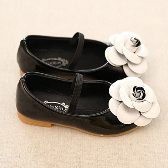 Fashion Flower Baby Girls Shoes Genuine Leather Soft