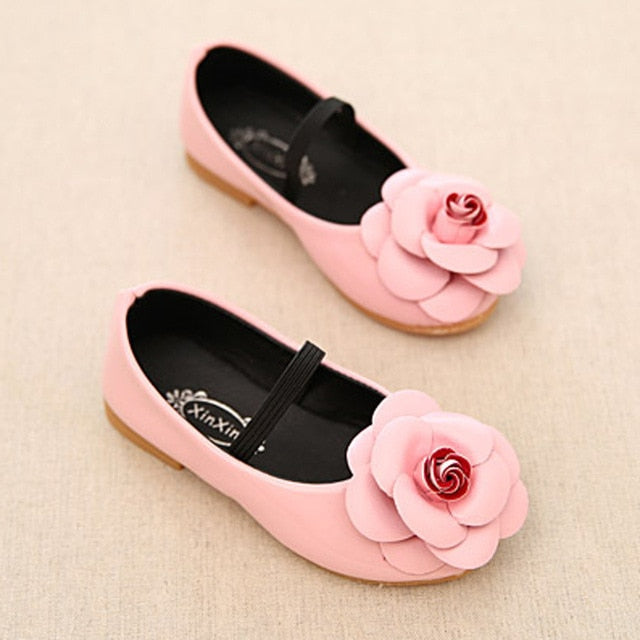 Fashion Flower Baby Girls Shoes Genuine Leather Soft
