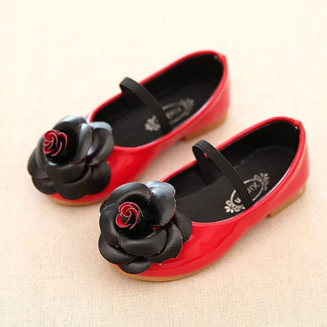 Fashion Flower Baby Girls Shoes Genuine Leather Soft