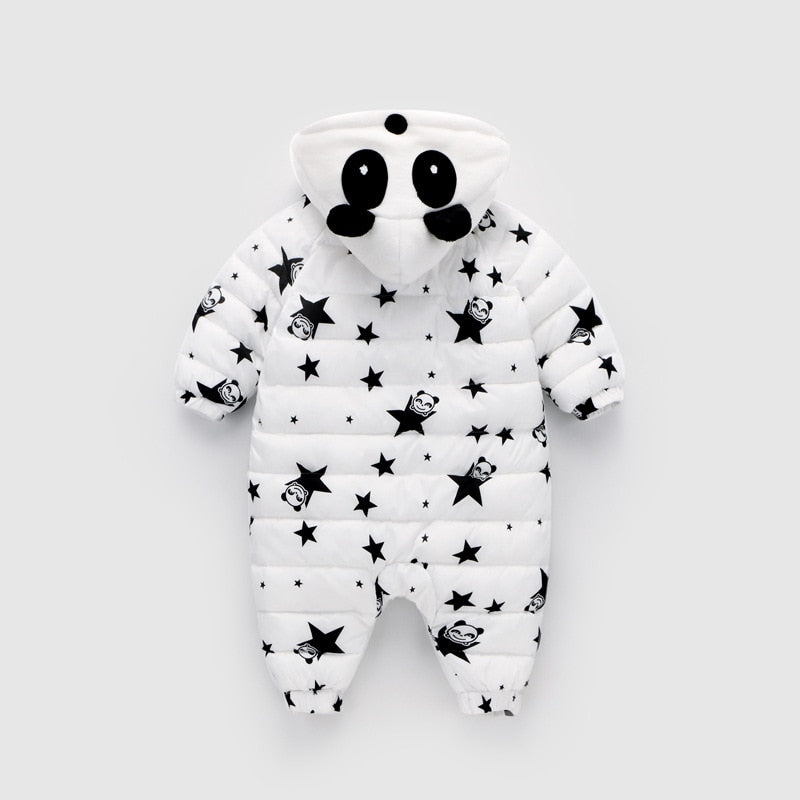 Panda Baby Rompers Overalls Bodysuit Girl