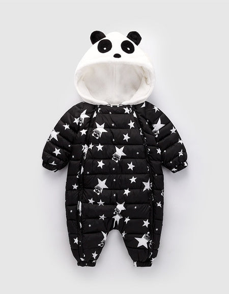 Panda Baby Rompers Overalls Bodysuit Girl