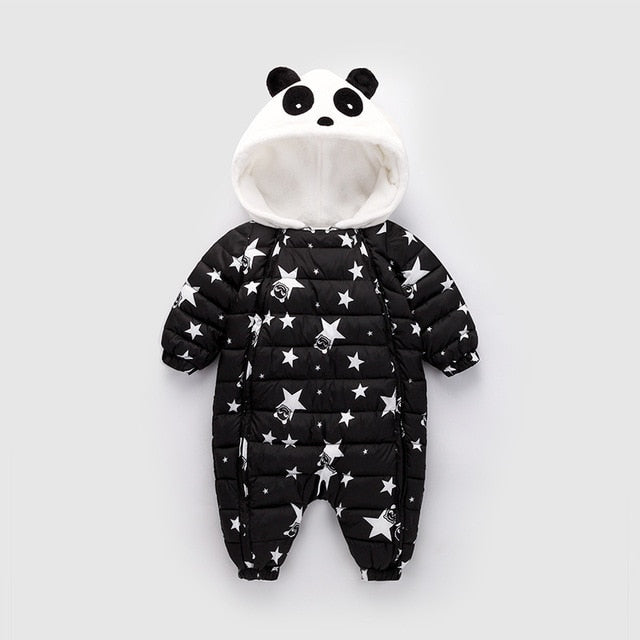 Panda Baby Rompers Overalls Bodysuit Girl