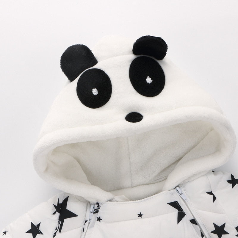 Panda Baby Rompers Overalls Bodysuit Girl