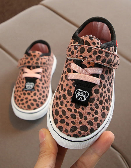 Children's Sports Shoes Comfortable Boys and Girls Leopard Single