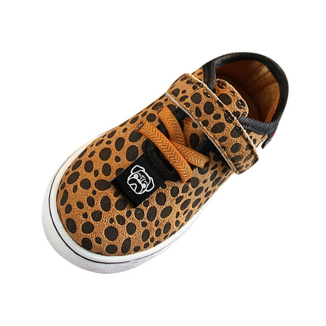 Children's Sports Shoes Comfortable Boys and Girls Leopard Single