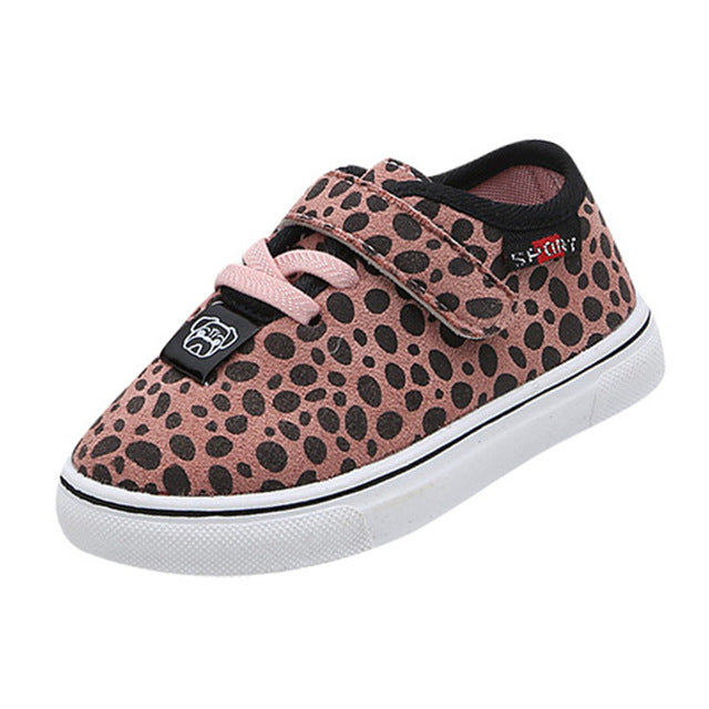 Children's Sports Shoes Comfortable Boys and Girls Leopard Single