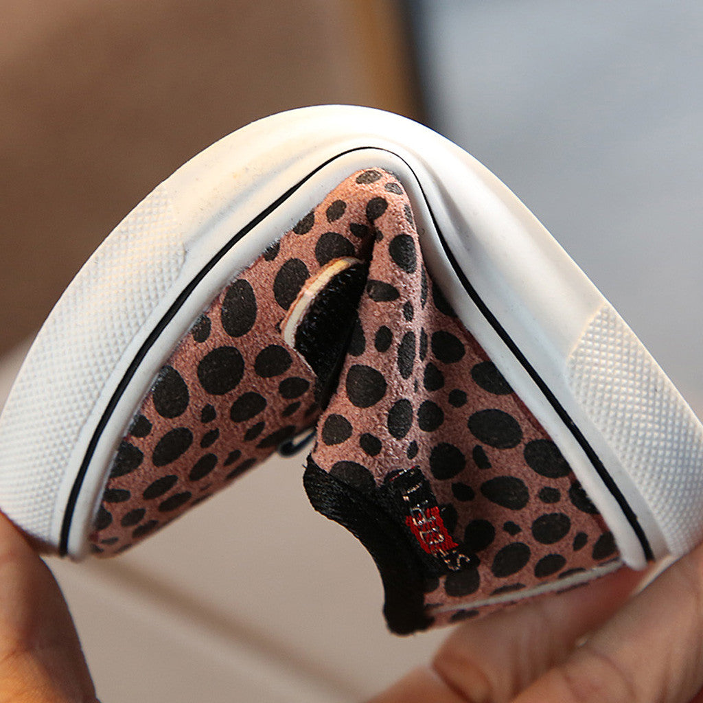 Children's Sports Shoes Comfortable Boys and Girls Leopard Single