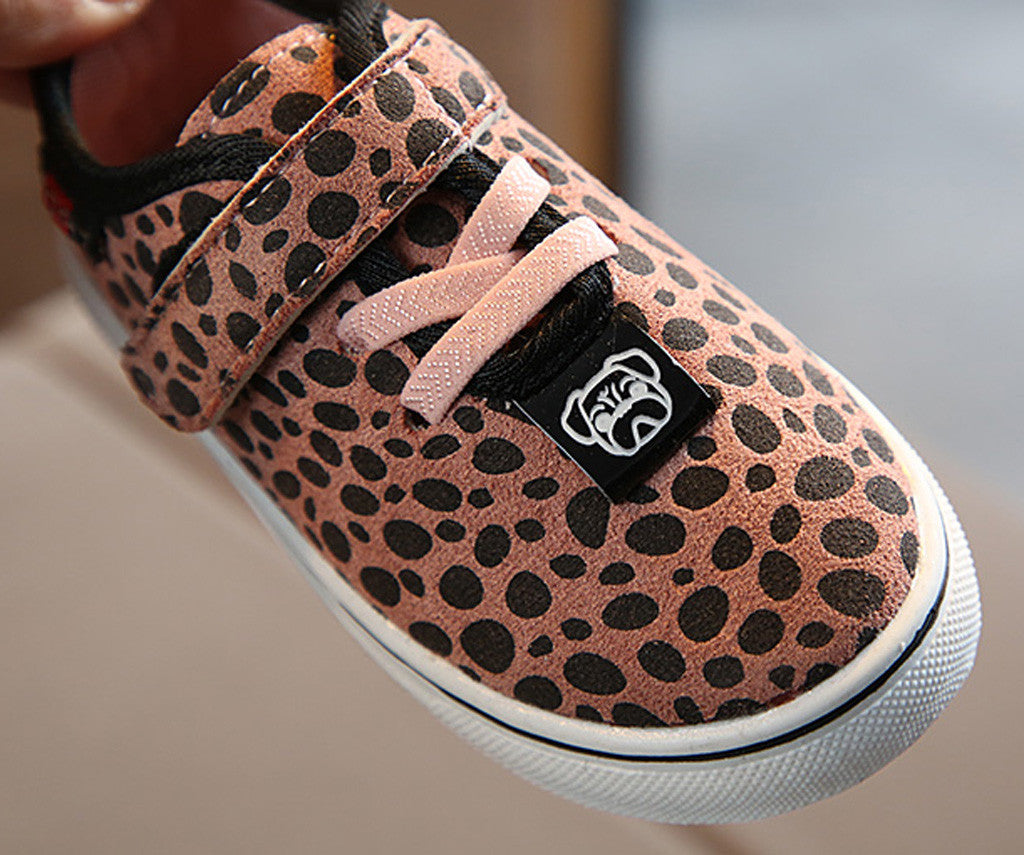 Children's Sports Shoes Comfortable Boys and Girls Leopard Single