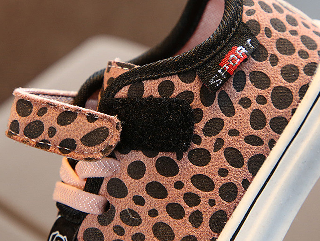 Children's Sports Shoes Comfortable Boys and Girls Leopard Single