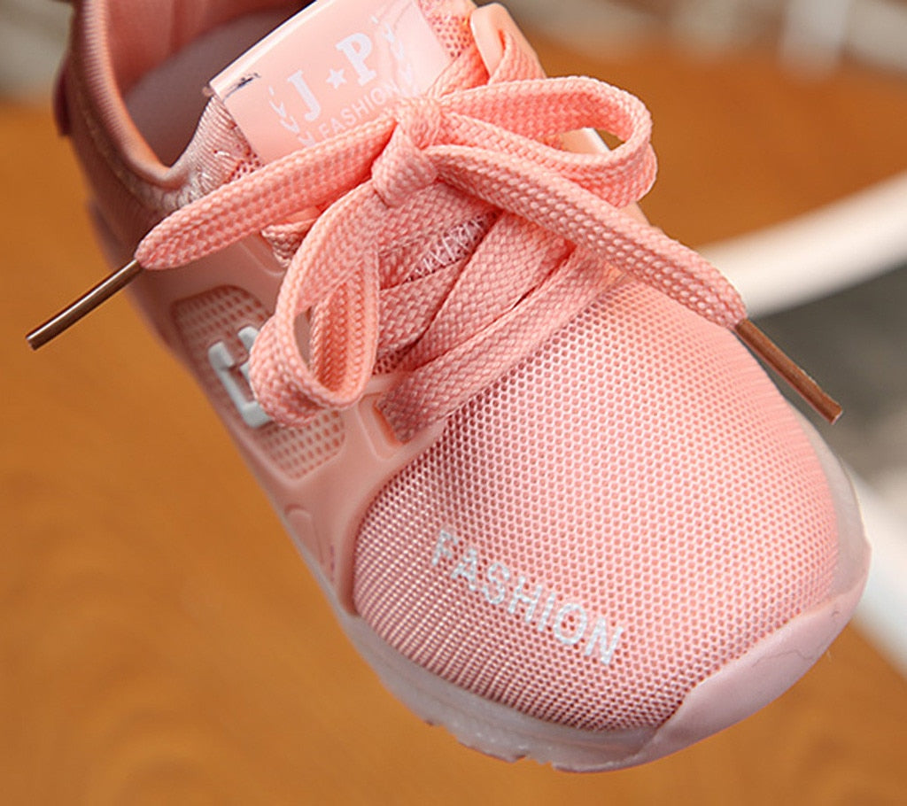 Fashion Toddler Baby Girs Led Light Shoes Soft Luminous