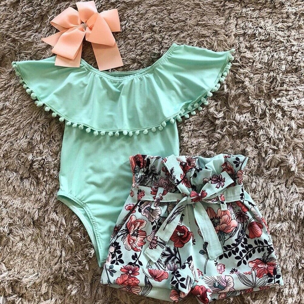 Fashion Summer Baby's Sets baby girl clothes