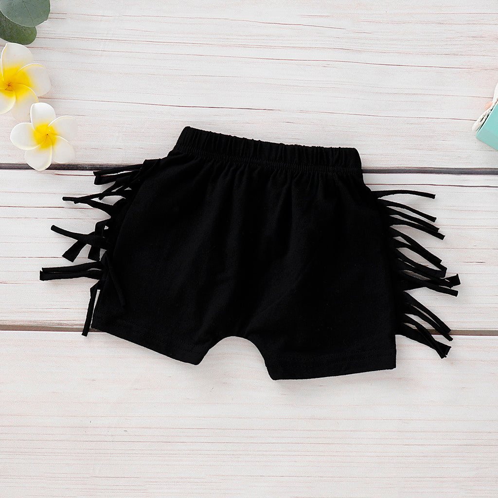 Baby's Sets Short Sleeve and Tassel Short Clothes Summer