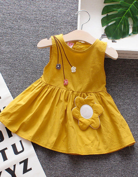 Toddler Girls Summer Dress Sleeveless Flower