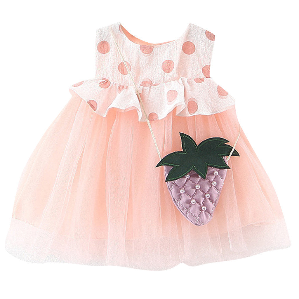 Baby Girl Clothes Princess Dot Patchwork Tutu Dress Baby Clothing