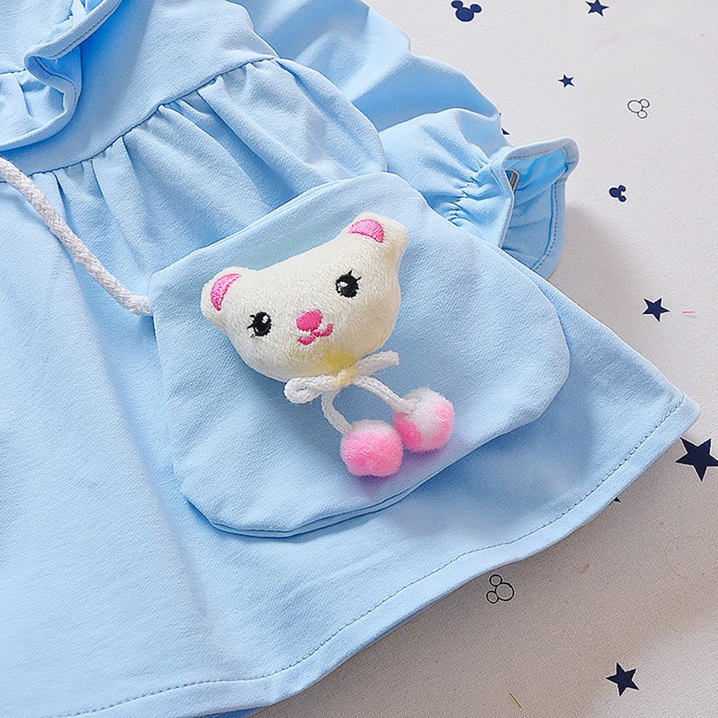 Baby Girls Dress Party Fashion Long Sleeve