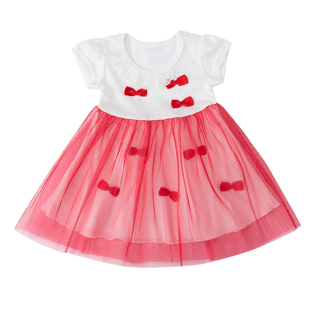 Toddler Girls Princess Summer Dress Party Patchwork