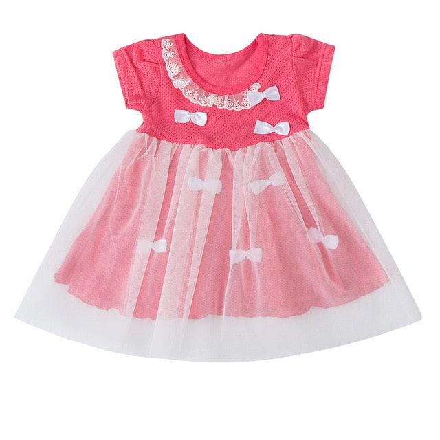 Toddler Girls Princess Summer Dress Party Patchwork