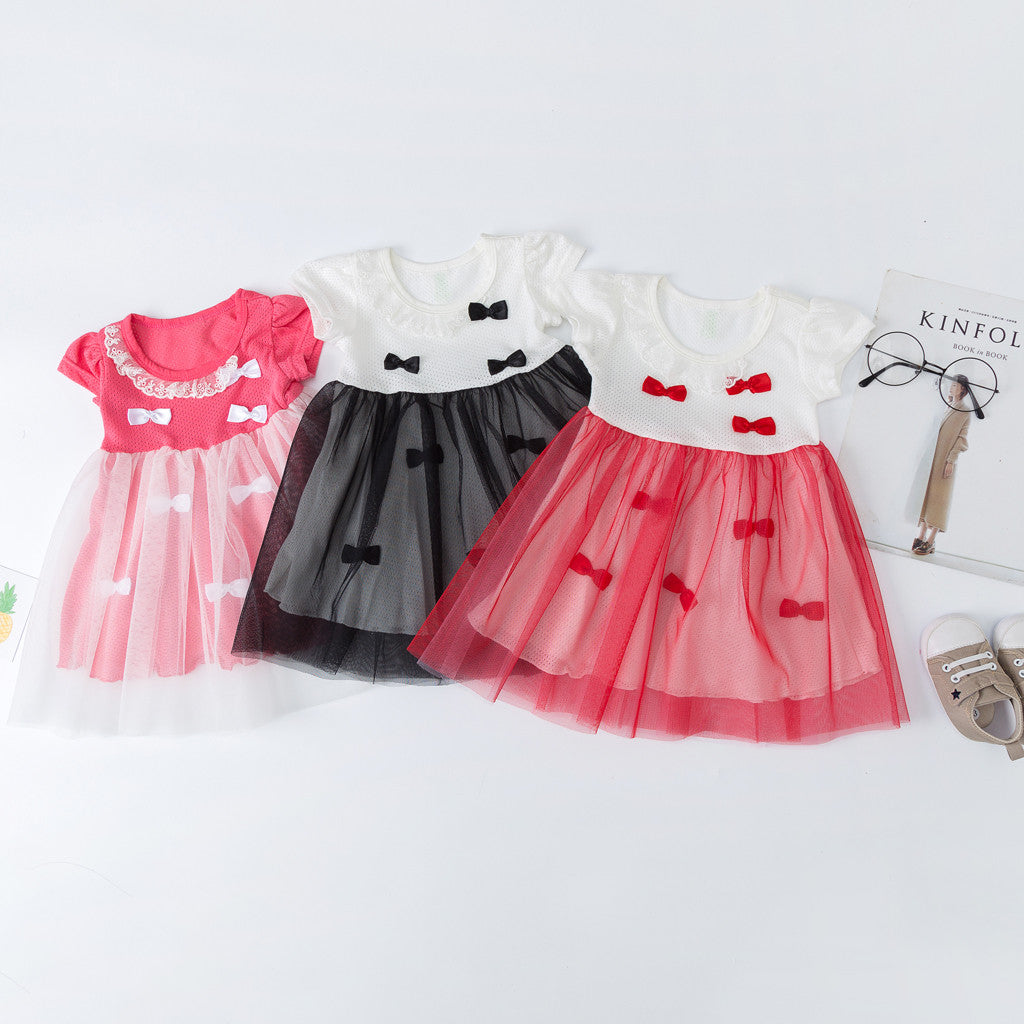 Toddler Girls Princess Summer Dress Party Patchwork