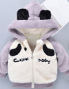 Baby Girl Autumn ears Cartoon Hooded Coat Cloak Jacket